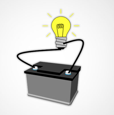 Разрядка аккумулятора с помощью лампочки